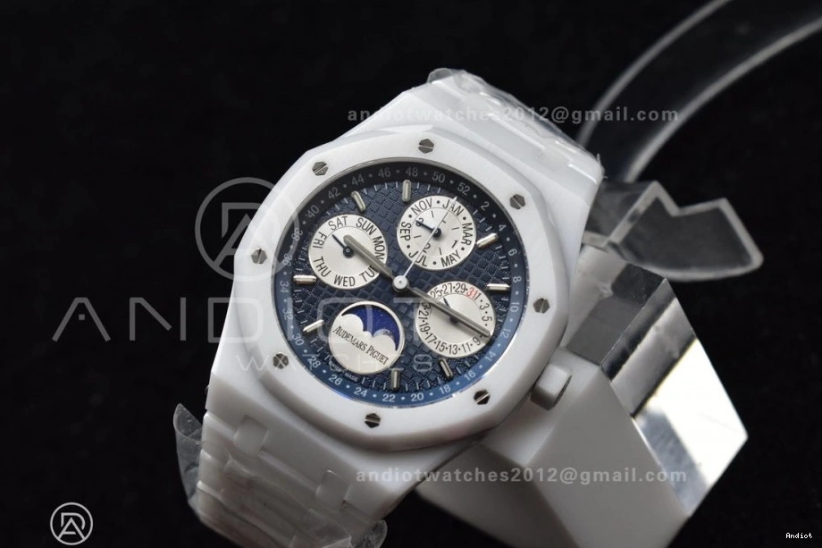 on Bracelet Best APSF Edition Oak Ceramic White Perpetual Ceramic A5134 Royal 26579cb Calendar 1207